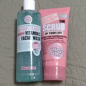 Soap & Glory Face Wash and Body Scrub